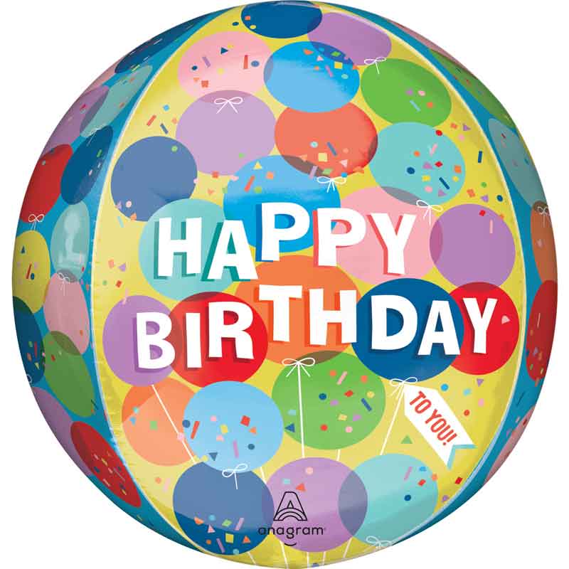 SUNNY BALLOONS BIRTHDAY ORBZ BALLOON