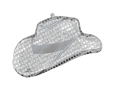 DISCO WESTERN HAT SUPERSHAPE BALLOON