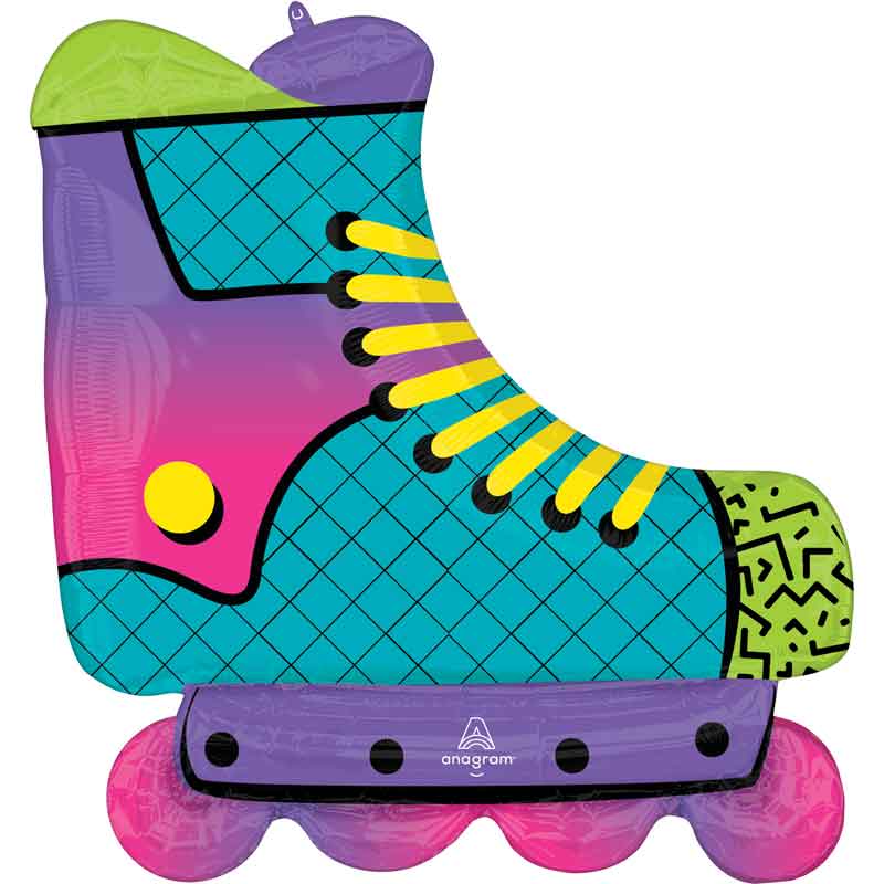 90S PARTY INLINE SKATE SUPERSHAPE BALLOON