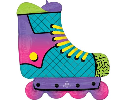 90S PARTY INLINE SKATE SUPERSHAPE BALLOON