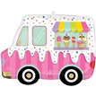 HERE'S THE SCOOP ICE CREAM TRUCK SUPERSHAPE BALLOON