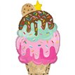 HERE'S THE SCOOP CONE SUPERSHAPE BALLOON