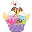 HERE'S THE SCOOP SUNDAE SUPERSHAPE BALLOON