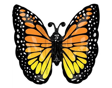 MONARCH BUTTERFLY GLOW SUPERSHAPE BALLOON