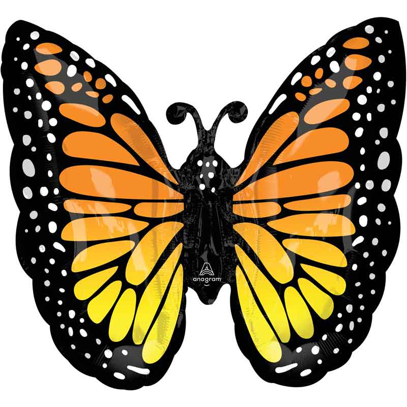 MONARCH BUTTERFLY GLOW SUPERSHAPE BALLOON