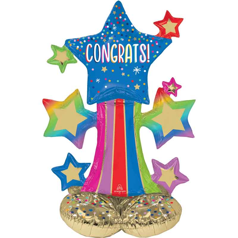 COLORFUL STAR BURSTS AIRLOONZ BALLOON