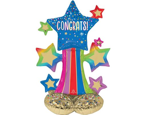 COLORFUL STAR BURSTS AIRLOONZ BALLOON