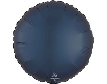 18in SATIN TRUE NAVY CIRCLE FOIL BALLOON