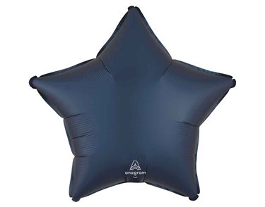 18in SATIN TRUE NAVY STAR FOIL BALLOON