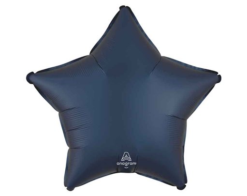 18in SATIN TRUE NAVY STAR FOIL BALLOON