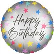 18in HAPPY BIRTHDAY / LET'S PARTY DUAL FACED FOIL BALLOON