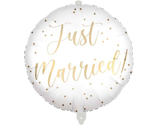 18in "JUST MARRIED" FOIL BALLOON