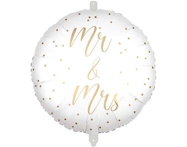 18in "MR & MRS" FOIL BALLOON