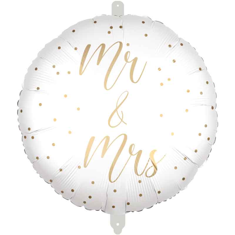 18in "MR & MRS" FOIL BALLOON