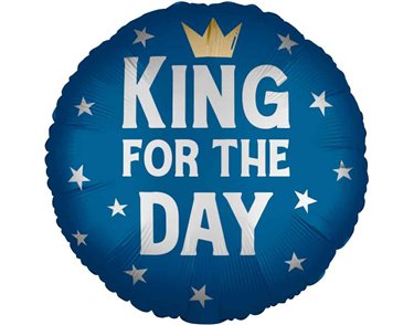 18in "KING FOR THE DAY" FOIL BALLOON