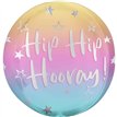 18in OMBRE HIP HIP HOORAY SPHERE FOIL  BALLOON