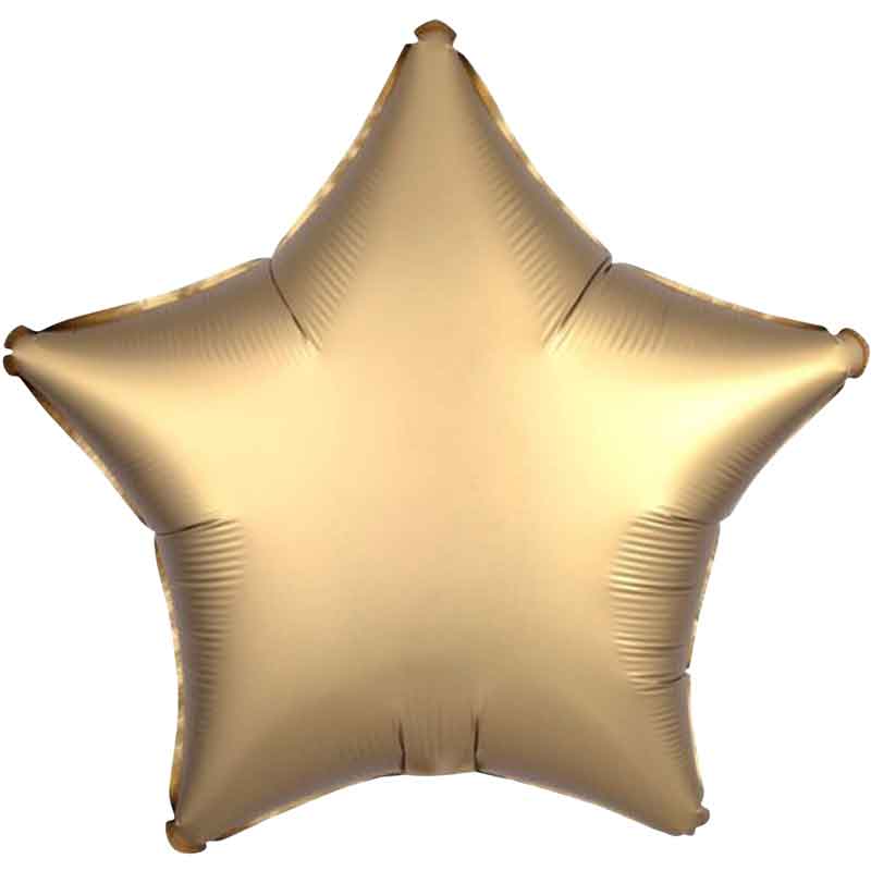 18in SATIN GOLD STAR FOIL BALLOON