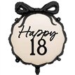 18in HAPPY ''18'' WITH BOW FOIL BALLOON