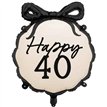 18in HAPPY ''40'' WITH BOW FOIL BALLOON