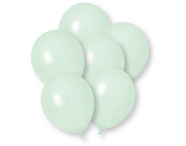 10PK 12in MACARON GREEN BALLOONS