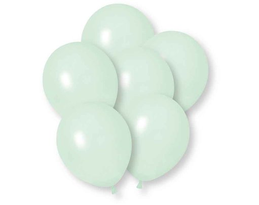 10PK 12in MACARON GREEN BALLOONS