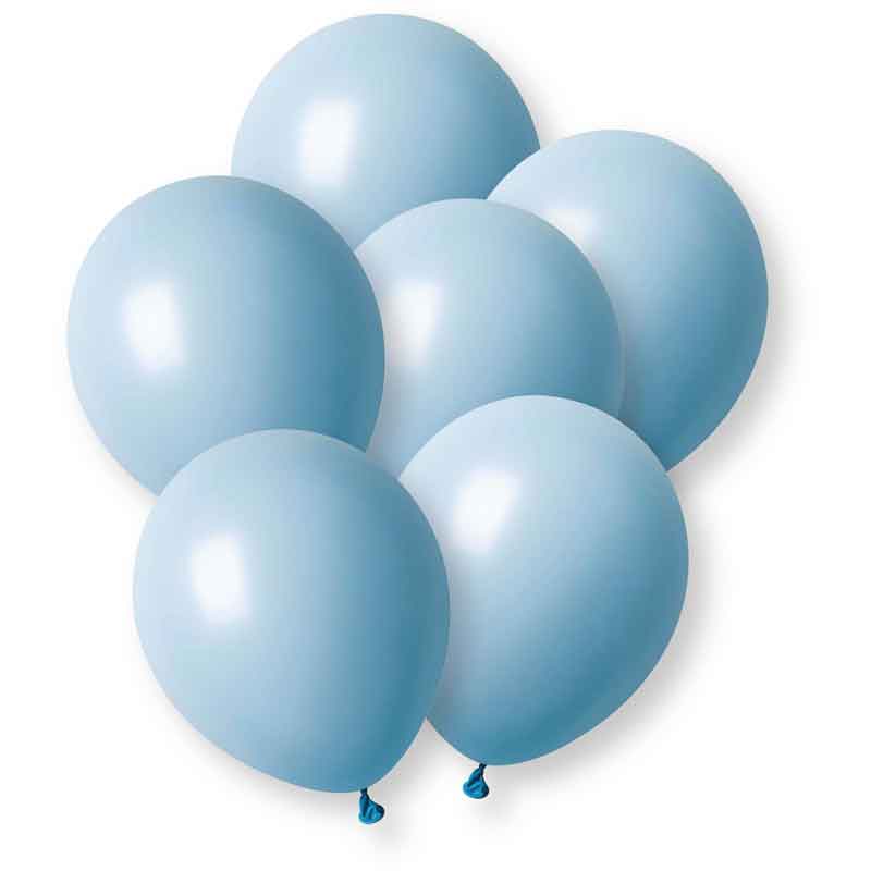 10PK 12in MACARON BLUE BALLOONS