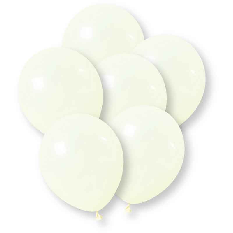 10PK 12in MACARON YELLOW BALLOONS