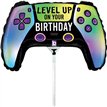 13in VIVID GAME CONTROLLER BIRTHDAY MINI AIR FILL FOIL BALLOON 10S