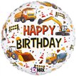 18in CONSTRUCTION EQUIPMENT BIRTHDAY FOIL BALLOON