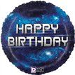 18in BIRTHDAY GALAXY FOIL BALLOON