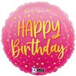 18in PINK HAPPY BIRTHDAY FOIL BALLOON