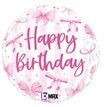 18in PRETTY PINK BOW BIRTHDAY FOIL BALLOON