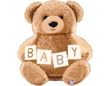 30in BABY TEDDY BEAR FOIL BALLOON