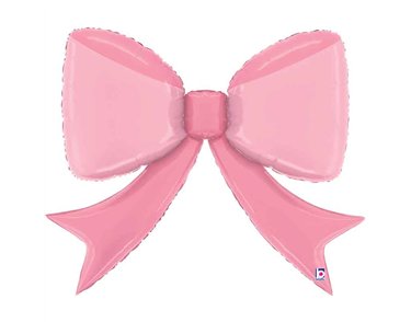 44in PRETTY PINK BOW FOIL BALLOON