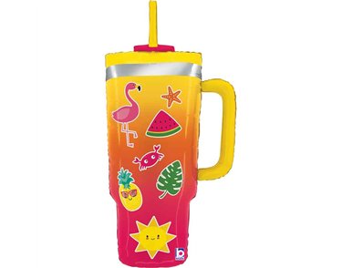 38in SUMMER TUMBLER FOIL BALLOON