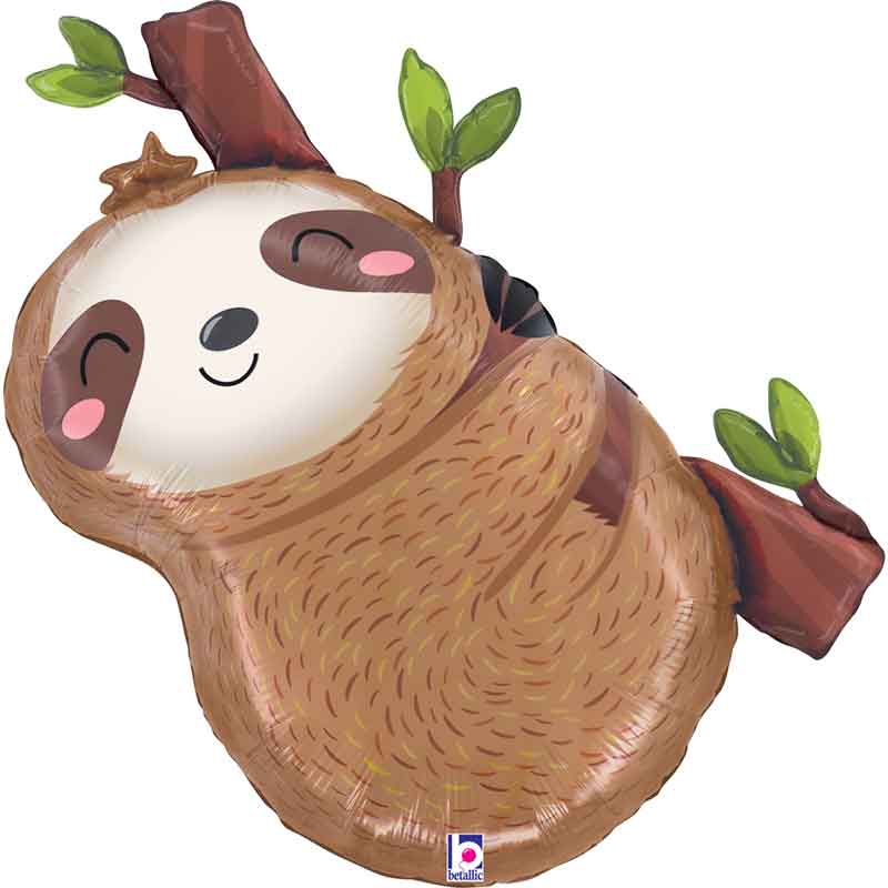 33in CUTE SLOTH FOIL BALLOON
