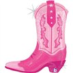 33in PINK COWGIRL BOOT FOIL BALLOON