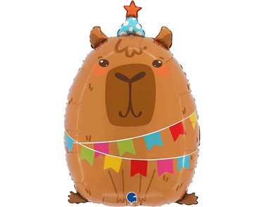 28in PARTY CAPYBARA FOIL BALLOON