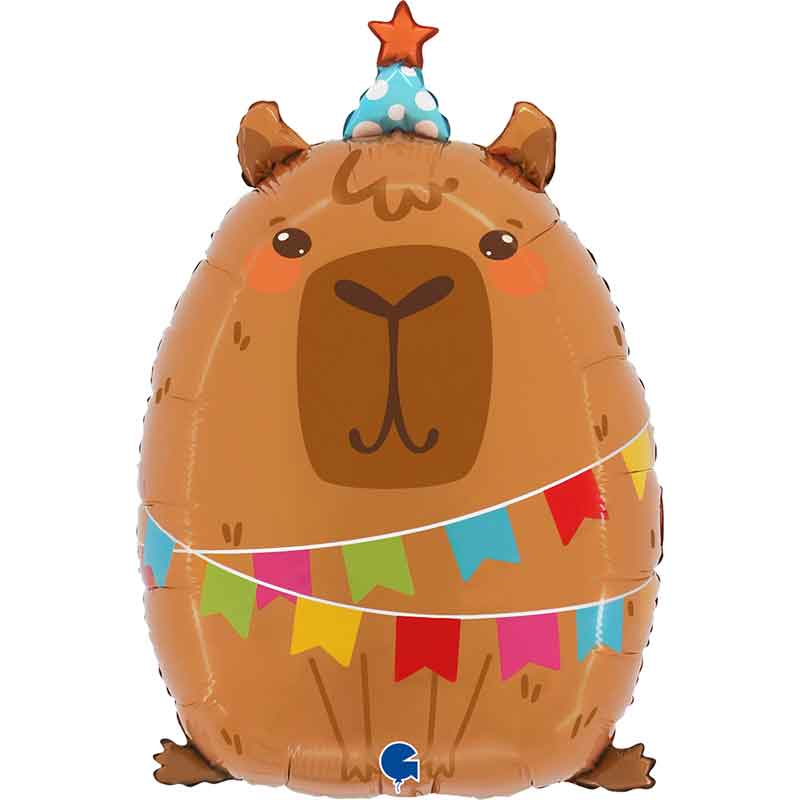 28in PARTY CAPYBARA FOIL BALLOON