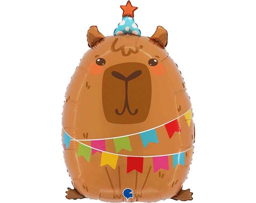 28in PARTY CAPYBARA FOIL BALLOON