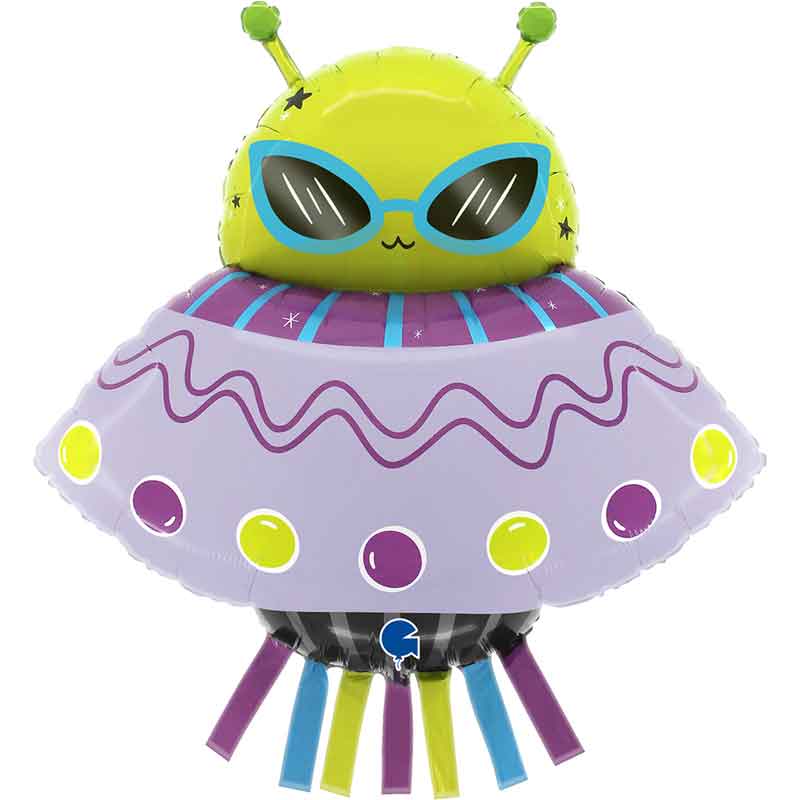 38in FUNKY ALIEN FOIL BALLOON
