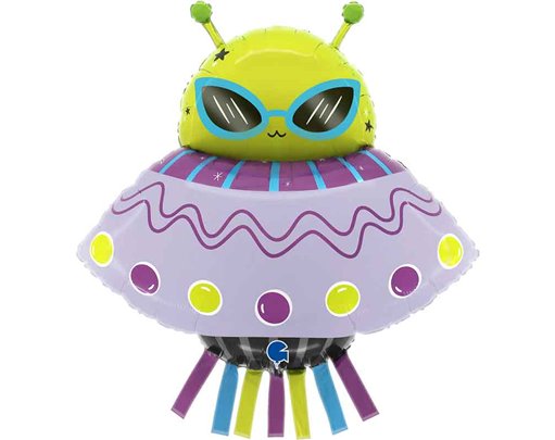 38in FUNKY ALIEN FOIL BALLOON