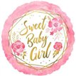 18in SWEET BABY GIRL FOIL BALLOON