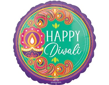 18IN DIWALI RANGOLI DREAM FOIL BALLOON