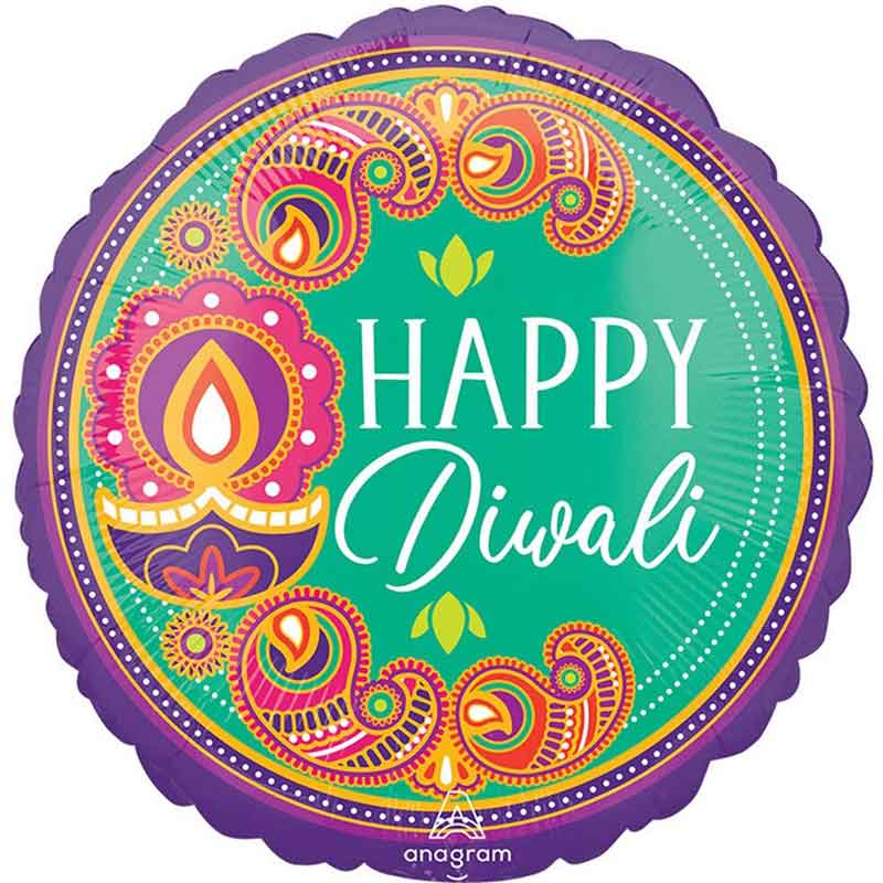 18IN DIWALI RANGOLI DREAM FOIL BALLOON