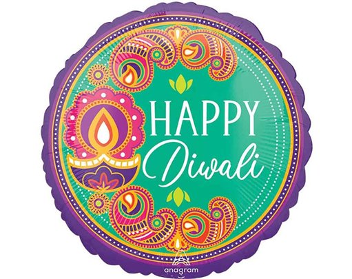 18IN DIWALI RANGOLI DREAM FOIL BALLOON