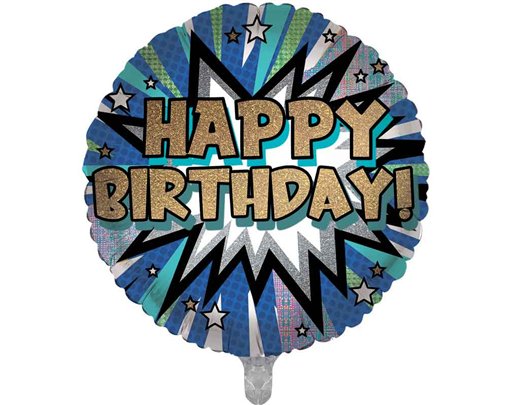 18in SUPER BIRTHDAY FOIL BALLOON