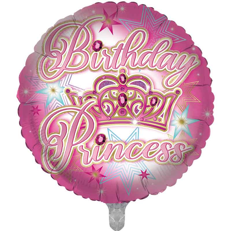 18in BIRTHDAY PRINCESS FOIL BALLOON