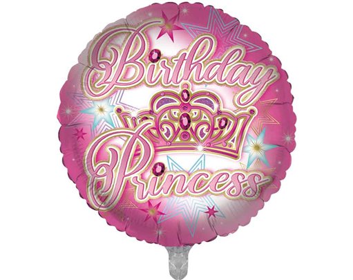 18in BIRTHDAY PRINCESS FOIL BALLOON