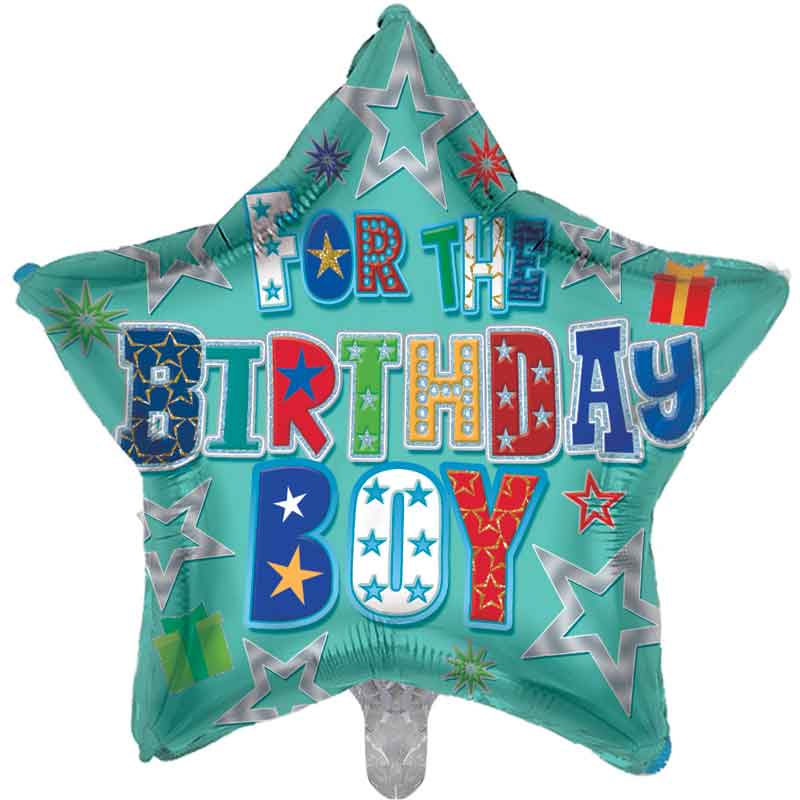18in BIRTHDAY BOY FOIL BALLOON